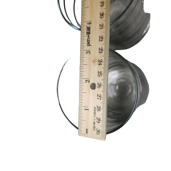 Vintage Georges Briard Silver Rimmed Glass Tumblers Set Of 2 Mid-Century Modern - Picture 15 of 15